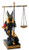SUMMIT COLLECTION Black and Gold Anubis Scales of Justice Egyptian Statuette