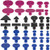 Yoursme Automotive Puller Tabs Paintless Car Dent Repair Tool Glue Pulling Tabs Glue Puller Sets Tabs Car Body Dent Remover Tool 40PCS