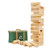 ApudArmis Giant Tumble Tower, 54 PCS Pine Wooden Stacking Timber Game with 1 Dice Set - Classic Block Board Game for Kids Adults Family (2Ft to Over 4.2Ft)