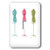 3dRose lsp_44805_1 Aqua Pink N Green Dress Forms Toggle Switch