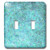 3dRose lsp_23064_2 Aqua Sprinkles Double Toggle Switch