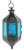 Vela Lanterns Hanging Moroccan Style Candle Lantern with Chain, Blue