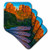 3dRose CST_87810_4 Arizona, Sedona, Red Rock SP, Cathedral Rock - US03 BJA0114 - Jaynes Gallery - Ceramic Tile Coasters, Set of 8