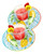 Pool Candy Clear Tropical Fruit Drink Float - Set of 2 Drink Float, Pineapple