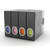 Atlantic Inc Parade Disc Holder Categorize 96 CDs or DVDs in Color Coded Black Binder
