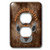 3dRose lsp_22027_6 Australian Cattle Dog Love Dog Breed in Gray and Brown 2 Plug Outlet Cover