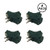 Aniai 3 Way Outlet T-Shaped Adapter, Power Outlet Extender, Electrical 3 Way Splitter, Grounded Wall Tap, Heavy Duty, UL Listed, Green (4, green)