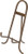 Bard's Antique Gold-Toned Wrought Iron Easel, 9.25" H x 6.25" W x 5" D, Pack of 2