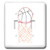 3dRose LLC lsp_20912_2 Basketball Hoop Net Outline Art Drawing, Double Toggle Switch