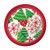Creative Converting 8 Count Sturdy Style Paper Lunch Plates, 7", Holiday Treats