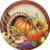 Creative Converting Harvest Thanksgiving Dinner Plates, Orange