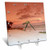 3dRose dc_22132_1 Beachy Peach Desk Clock, 6 by 6-Inch