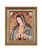 MEXICANDOO Our Lady of Guadalupe Framed Portrait Print (Cuadro de la Virgen de Guadalupe) 11x13 inch with Golden and Silver Plated Finish Catholic Religious Wall Art Decoration