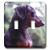 3dRose lsp_1209_2 Black Dachshund Double Toggle Switch