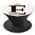 Black Letter E Floral Initial Monogram With Crown Design PopSockets Grip and Stand for Phones and Tablets