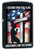 Zippo Lighter: I Stand for The Flag and Kneel for The Cross - Black Matte 79818