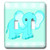3dRose lsp_6099_2 Blue Baby Elephant Double Toggle Switch, Multicolor
