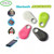 Bluetooth Tracker, Smart Finder Bluetooth Locator Pet Tracker Alarm GPS Tracker Key Wallet Car Kids Pet Dog Cat Bag Phone Locator Selfies Shutter Wireless Anti Lost Alarm Sensor-Random Color (4 PCS)