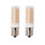 E17 LED, Dimmable E17 Led Bulb, 8W 75W Equivalent,Warm White 3000K,850LM, 110V 120V 130V,Intermediate Base, for Ceiling Fan, Microwave Oven Lighting(Pack of 2)
