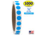 1/2" Bright Blue Round Color Coding Circle Dot Labels on a Roll, Semi-Gloss, 1000 Stickers.5 inch Diameter.
