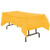 JAM PAPER Rectangular Plastic Table Cover - 54 x 108 Inches - Yellow - 1 Tablecloth/Pack