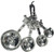 Ganz er20005 Studio 101 4-Piece Measuring Spoon, Queen of The Kitchen, One size, silver