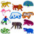 Little Folk Visuals Polar Bear, Polar Bear, What do You Hear? Precut Flannel/Felt Board Figures, 11 Pieces Set