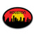 Houston Texas Skyline Vinyl Decal Sticker | Cars Trucks Vans SUVs Windows Walls Cups Laptops | Full Color Printed | 5.5 Inch | KCD2562