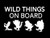 Wild Things On Board NOK Decal Vinyl Sticker |Cars Trucks Vans Walls Laptop|White|7.5 x 4.5 in|NOK547