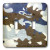 3dRose lsp_32035_2 Double Toggle Switch with Brown and Blue Camouflage