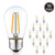 Bulbstring 15 Pack S14 2W LED Light Bulbs Dimmable Outdoor String Light LED Bulbs - 2 Watt LED Patio Replacement Bulb - for 11 W/11W Incandescent Cafe Lights - E26 Medium Base - 2200K