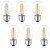 Bulbstring S14 2W Dimmable LED Edison Light Bulbs for Outdoor String Lights Filaments Lighting - 2 Watt LED Cafe Replacement Bulbs Replace 20W/25W Incandescent Bulb Lights - E26 Base - 2700K - 6 Pack