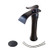 BWE Vessel Sink Faucet with Drain Assembly and Supply Line Waterfall Single Handle Bathroom Faucets Commercial Lavatory Basin Mixer Tap Oil Rubbed Bronze