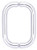 C.R. LAURENCE BPD8SC CRL Satin Chrome 8" Back-to-Back Solid 3/4" Diameter Pull Handles Without Metal Washers