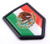 Mexico Mexican Flag Black Shield Car Bike Decal Crest Emblem 3D Sticker