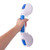 Carex Suction Shower Grab Bar  12 Ultra Grip Shower Handle - Dual Locking Grab Bars for Bathtubs and Showers  Seniors, Disabled, Handicap, Elderly Assistance Product