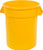 Carlisle 34102004 Bronco Round Waste Container Only, 20 Gallon, Yellow