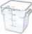 Carlisle 1072107 StorPlus Stackable Square Food Storage Container, 4 Quart Capacity, Clear (Pack of 6)