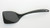Chef Craft 11.5" Melamine Jumbo Turner - Black - 1 Per Order