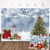 Mocsicka Christmas Backdrop Winter Frozen Snow World Photo Background Christmas Tree Gift Santa Claus Party Decoration 7X5ft Vinyl Snowflake World Party Photography Backdrops