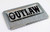 Car Chrome Decals CBEDI-Outlaw Outlaw Edition Chrome Emblem with Domed Decal Car Auto Bike Badge Motorcycle