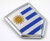 Uruguay Flag Car Chrome Emblem Decal Sticker Crest Badge 3D Badge
