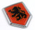 Holland Netherlands Dutch Orange Flag Car Auto Chrome Emblem 3D Decal Sticker
