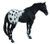Collecta Black Appaloosa Stallion