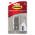 Command Brushed Nickel Decorative Hook with 2 Strips, Medium, ys/m, Metal