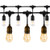 LETTON Outdoor String Lights 48FT UL 15xE26 Sockets Waterproof and 16 Vintage Edison LED Bulbs for Cafe Patio Garden Porch Backyard Party
