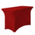 LinenTablecloth Rectangular Stretch Tablecloth, 6-Feet, Red