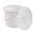 DMI Universal Replacement Plastic Commode Pail with Lid, 12 quarts, Durable and Sturdy, Easy to Clean, Clear