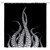 XZMAN Octopus Shower Curtain White Octopus Tentacles Black Background Ocean Kraken Marine Monster Abstract Vintage Black White Creative Bathroom Decor Quick Drying Fabric Set 70 Inches Include Hooks