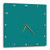 3dRose DPP_31987_2 Cool Teal Wall Clock, 13 by 13-Inch
